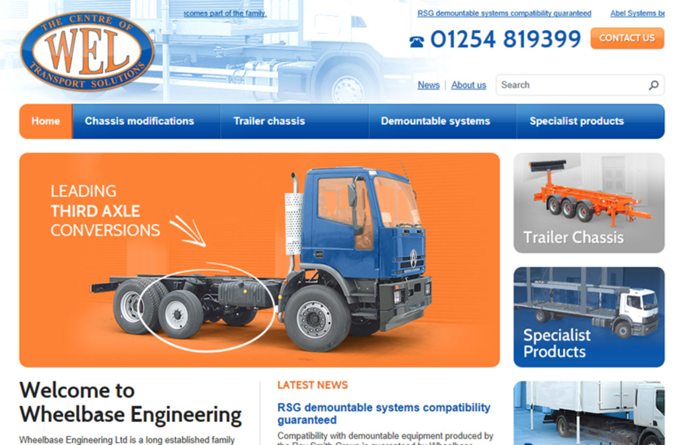 Wheelbase Engineering Homepage header
