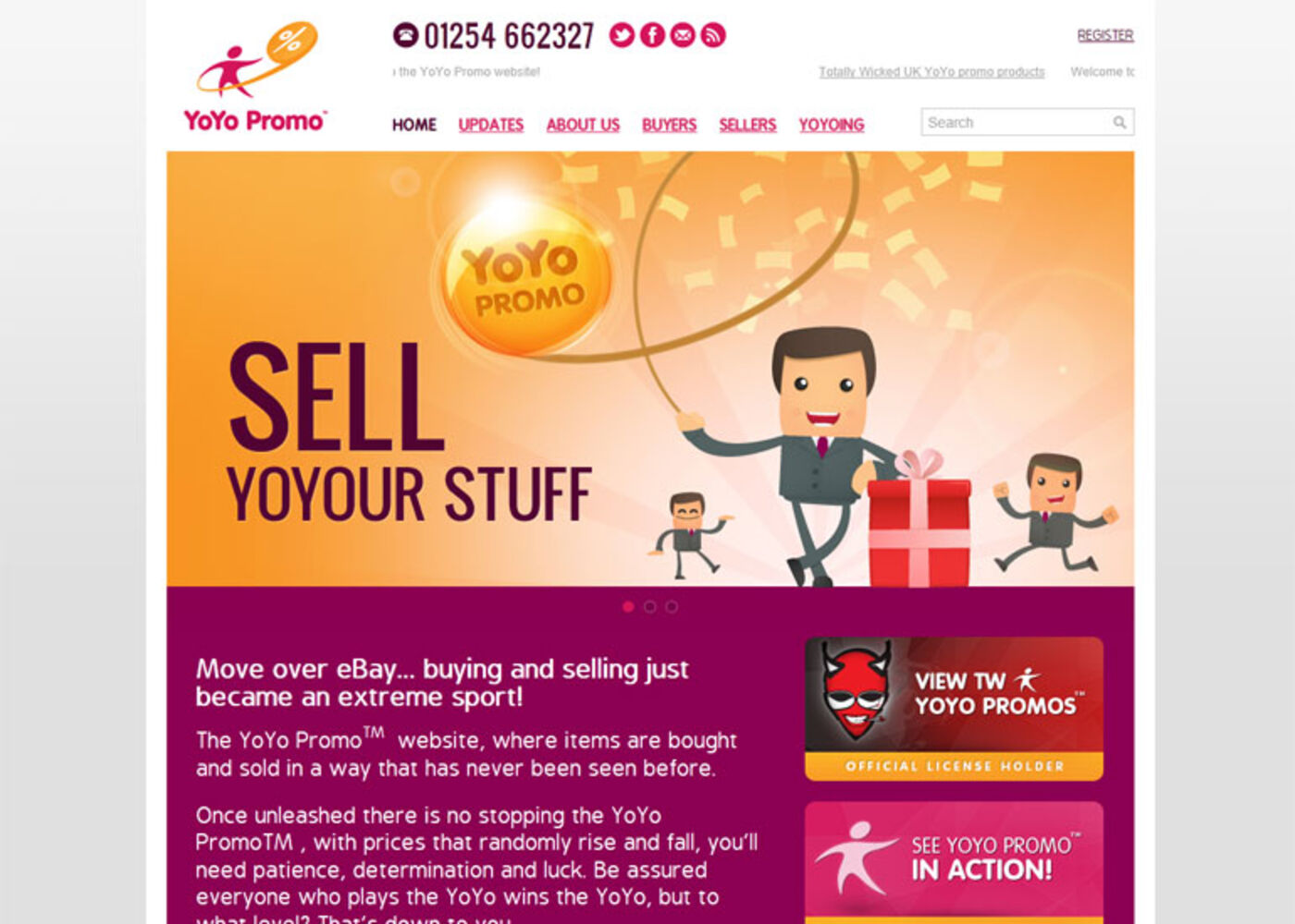 YoYo Promo Homepage header - YoYo Promo