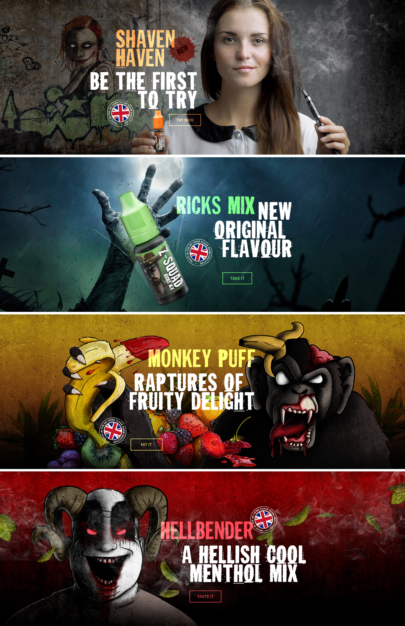 Zombie Squash Banners